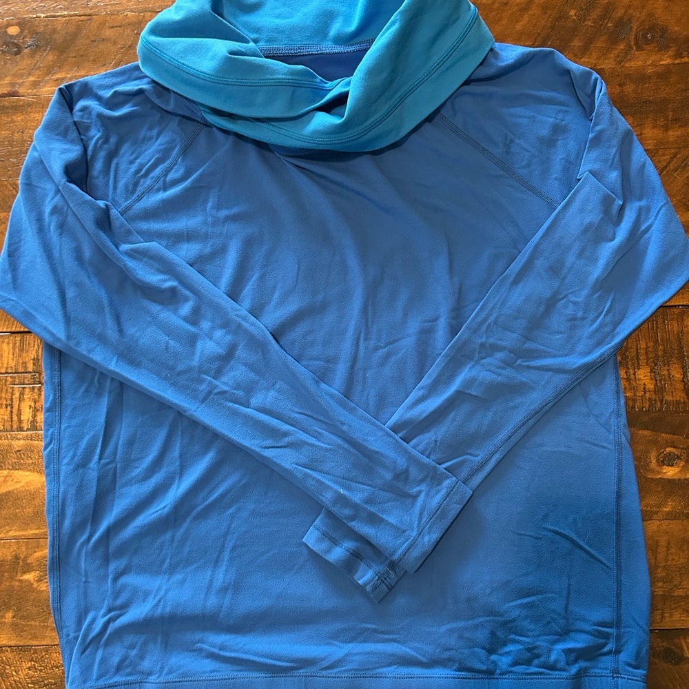 lululemon athletica Blue Cowl Neck Sweater